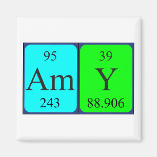 Imã Ímã do nome da mesa periódica do Amy