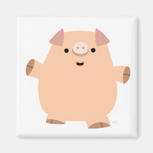 Imã Ímã do porco dos desenhos animados do divertimen