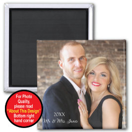 Imã Ímã do Primeiro Ano de Casamento Com Foto