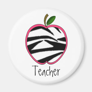 Imã Ímã do professor - impressão Apple da zebra