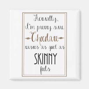 Imã Ímã do quadrado das citações do chocolate de K