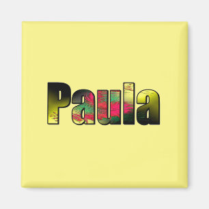Imã Ímã do Quadrado de Paula em amarelo