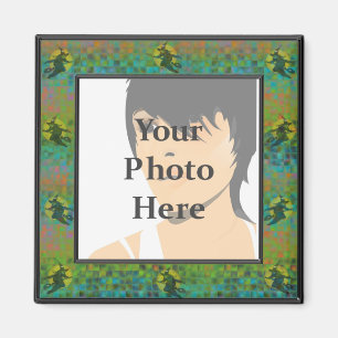 Imã Ímã do quadro da foto do mosaico da bruxa