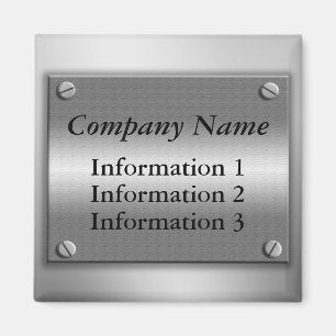Imã Ímã do quadro do metal do nome da empresa