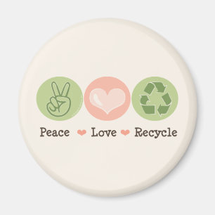 Imã Ímã do reciclar do amor da paz