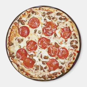 Imã Ímã do refrigerador da pizza de Pepperoni