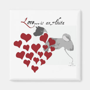 Imã Ímã do refrigerador do amor de Akita