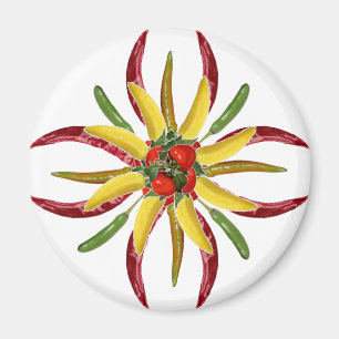 Imã Ímã do refrigerador dos pimentos