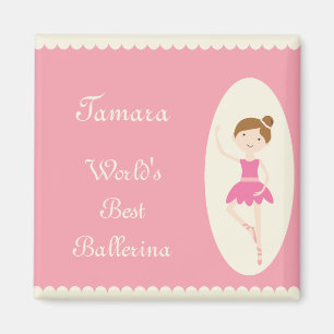 Imã Ímã do rosa da bailarina do mundo o melhor