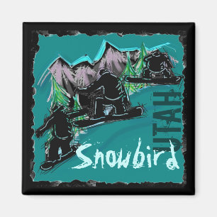 Imã Ímã do snowboard de Utá do Snowbird