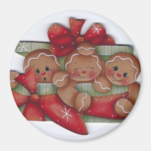 Imã Ímã do trio do Natal do pão-de-espécie