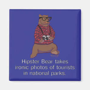 Imã Ímã do urso do hipster