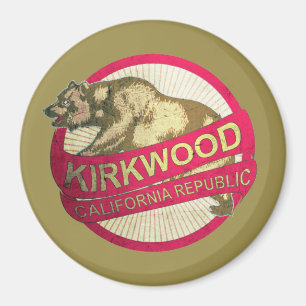 Imã Ímã do urso do vintage de Kirkwood Califórnia