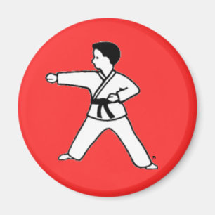Imã Ímã do vermelho do miúdo 3 das artes marciais