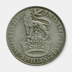 Imã Ímã do xelim 1928 britânico