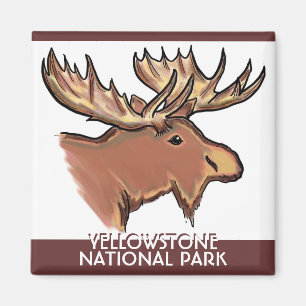 Imã Ímã dos alces de Wyoming do parque nacional de