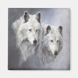 Imã Ímã dos amigos da neve do lobo
