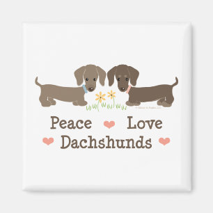 Imã Ímã dos Dachshunds do amor da paz