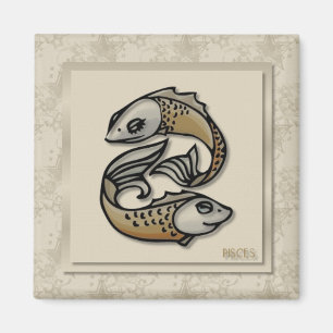 Imã Ímã dos peixes do sinal do zodíaco