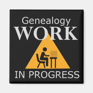 Imã Ímã dos trabalhos em curso da árvore genealógi