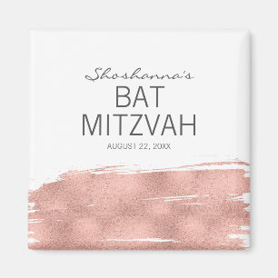 Imã Ímã Dourado cor-de-rosa de Mitzvah do bastão do