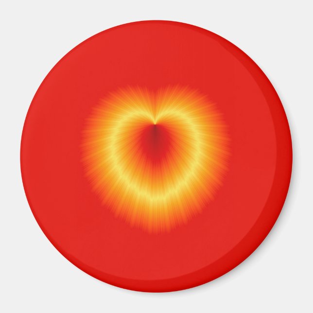 Imã Ímã dourado do coração (Frente)