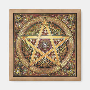 Imã Ímã Dourado do quadrado do Pentacle