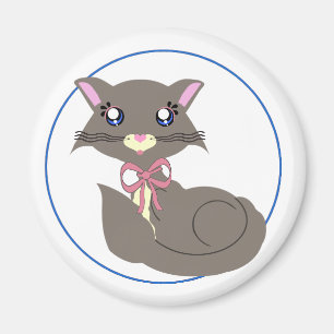 Imã Ímã enevoado do gatinho de Toon
