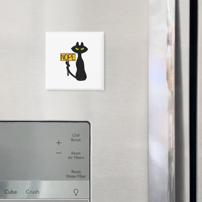 Imã Ímã engraçado Bad Boogie -O Gato- "NÃO" (In Situ (Fridge))