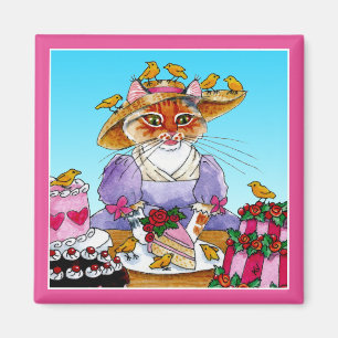 Imã Ímã engraçado bonito de Marie Antoinette do gat