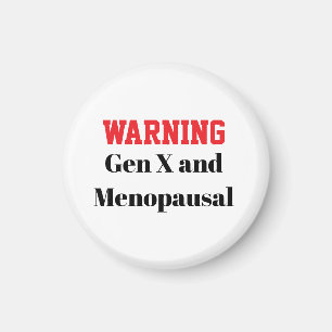 Imã Ímã engraçado da menopausa para a Geração X