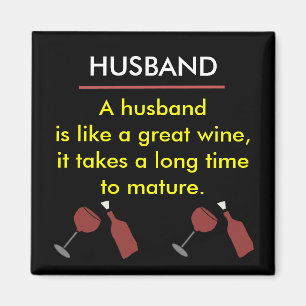 Imã Ímã engraçado do vinho do MARIDO