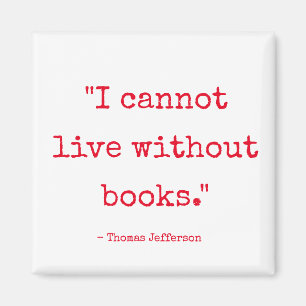 Imã Ímã Eu Não Posso Viver Sem Livros