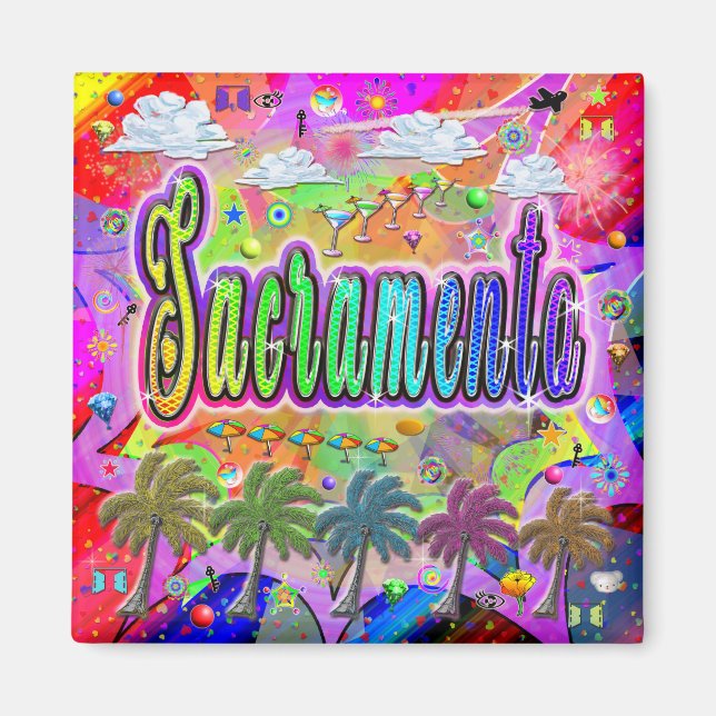 Imã Ímã Expresso Sacramento Vista (Frente)