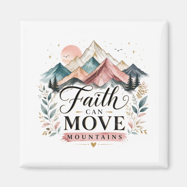 Imã Ímã Fé Pode Mover Montanhas (Frente)