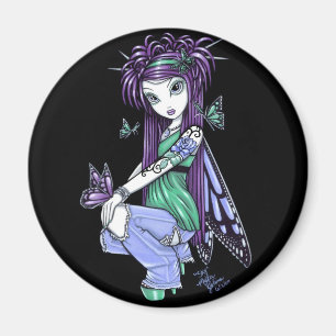 Imã Ímã feericamente cor-de-rosa da borboleta do "c