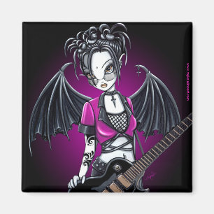 Imã Ímã feericamente da arte da guitarra gótico de
