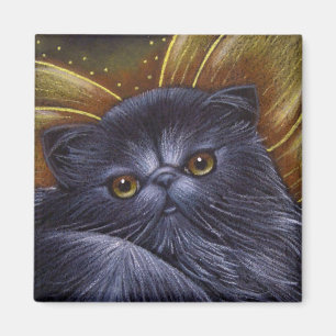 Imã Ímã feericamente persa preto do gato