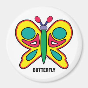 Imã Ímã feliz da borboleta dos miúdos