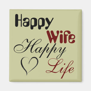 Imã Ímã feliz da vida da esposa feliz