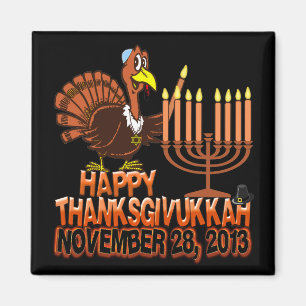 Imã Ímã feliz de Thanksgivukkah Thankgiving Hanukkah
