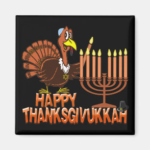 Imã Ímã feliz de Thanksgivukkah Thankgiving Hanukkah