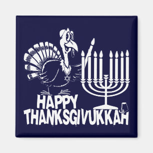 Imã Ímã feliz de Thanksgivukkah Thankgiving Hanukkah
