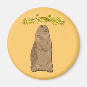 Imã Ímã feliz do dia de Groundhog