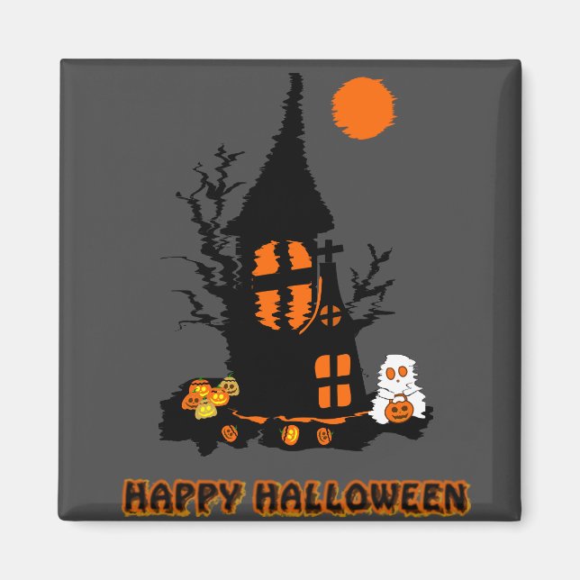 Imã Ímã Feliz Halloween (Frente)