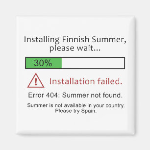 Imã Ímã finlandês engraçado do verão