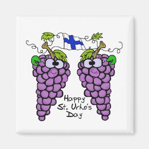 Imã Ímã finlandês patriótico das uvas
