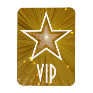 Ímã "Ímã flexível Dourado" da estrela "VIP"