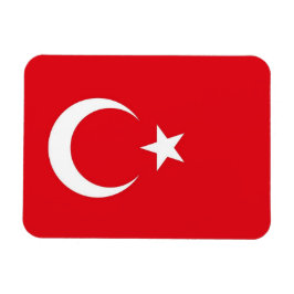 Ímã Imã flexível patriótica com bandeira da Turquia
