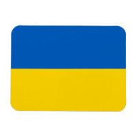 Imã flexível patriótica com bandeira da Ucrânia